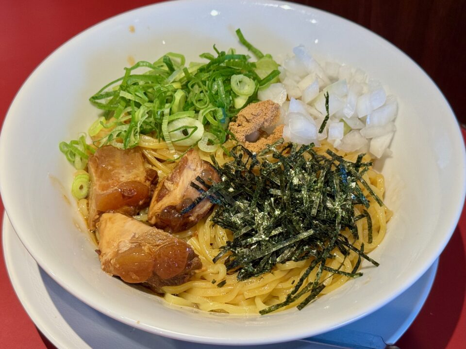「丸源ラーメン」熟成醤油 油そば