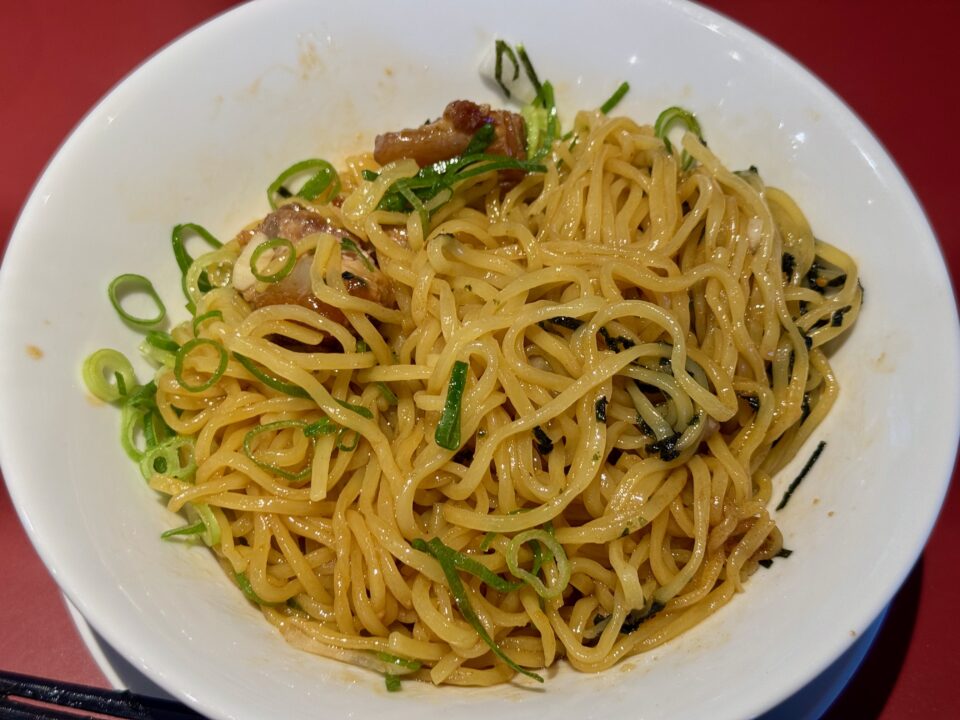 「丸源ラーメン」熟成醤油 油そば