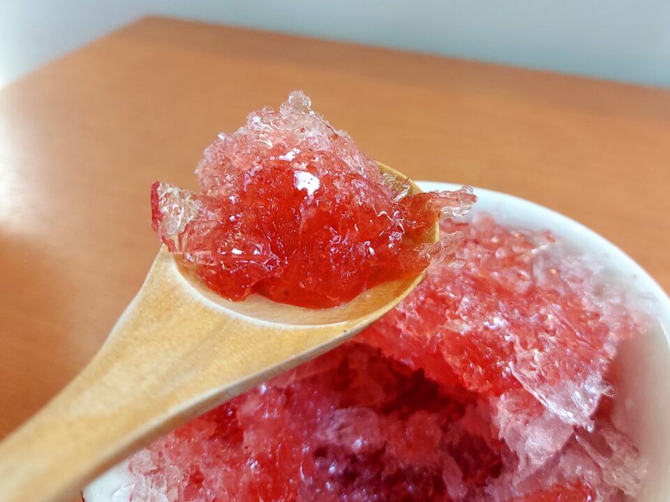 「洋菓子のお店 ムサシヤ」のかき氷