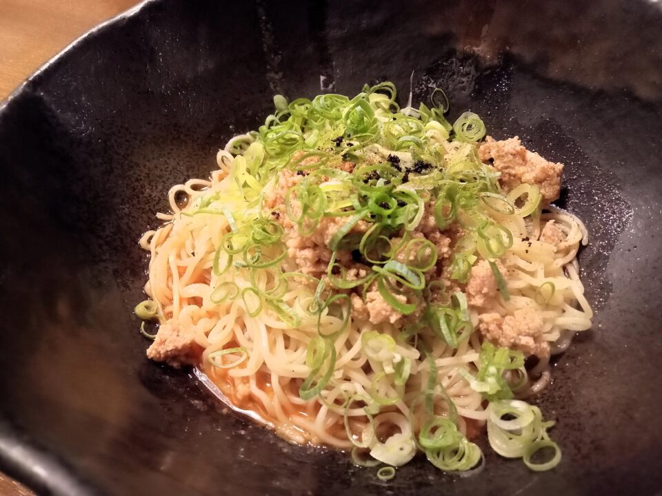 「菜館 好々爺」広島式汁なし担担麺
