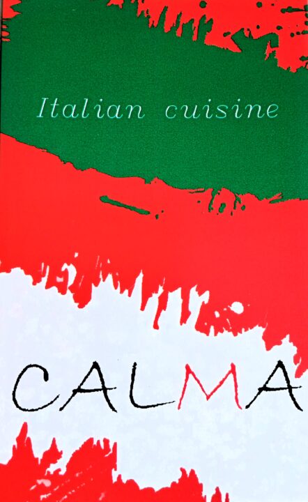 「イタリアンCALMA」ショップカード
