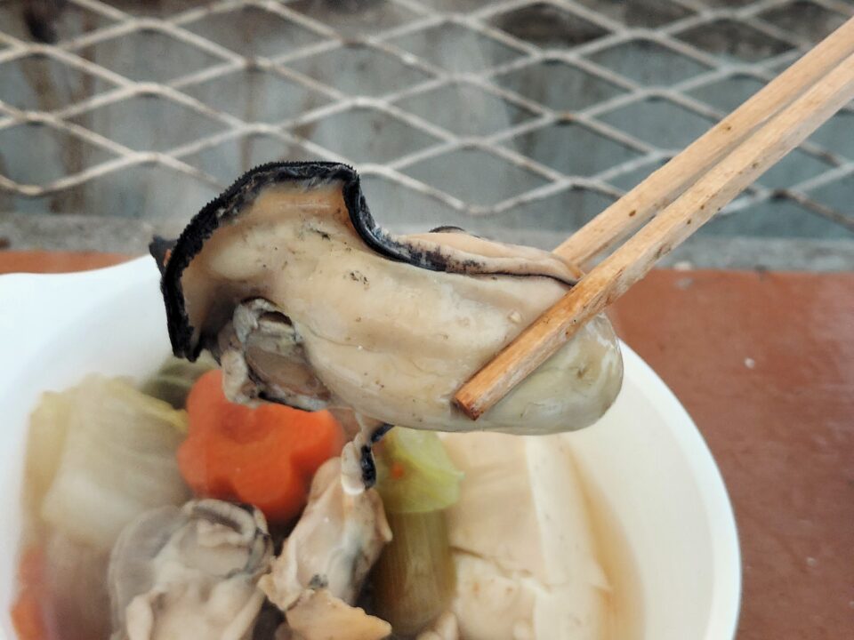 「守江湾 牡蠣の家」牡蠣鍋