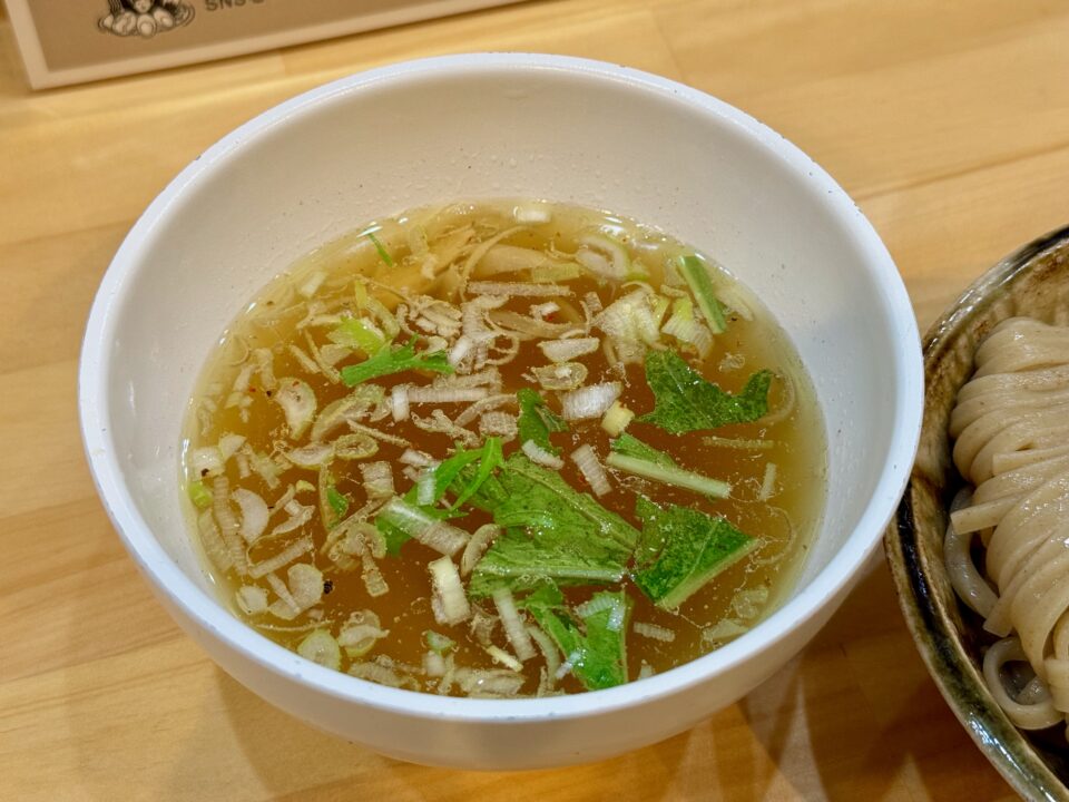 「自家製麺 めぬま」清湯塩つけめん