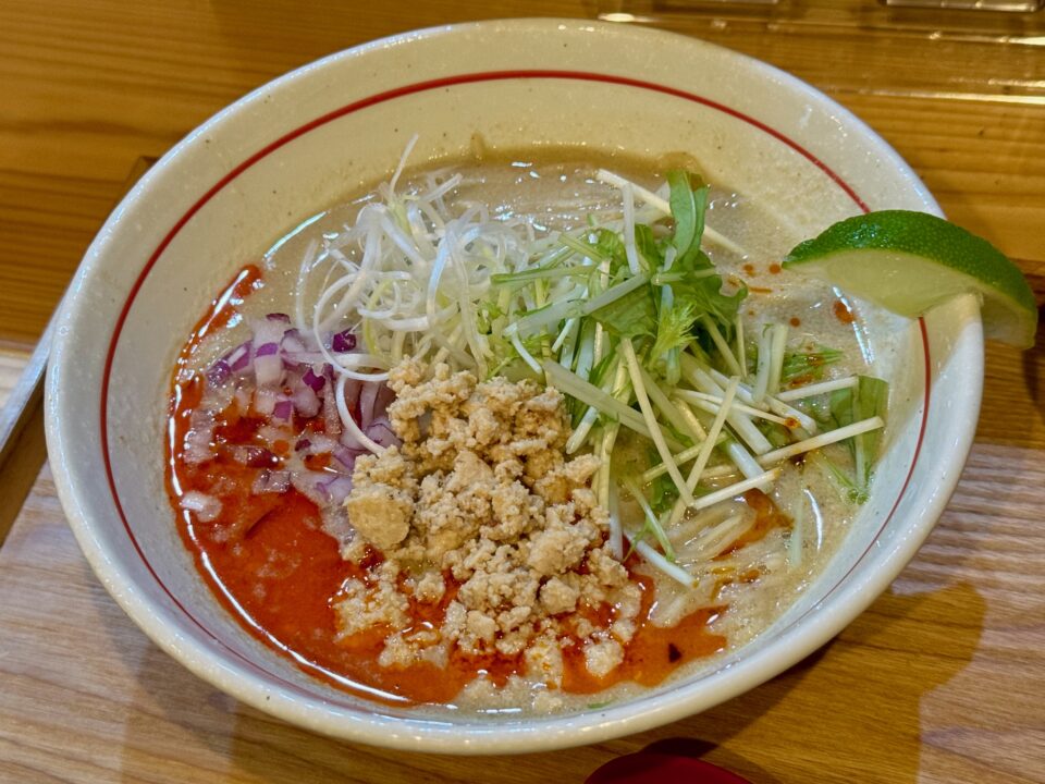 「らーめん 鶏の虜」鶏坦々