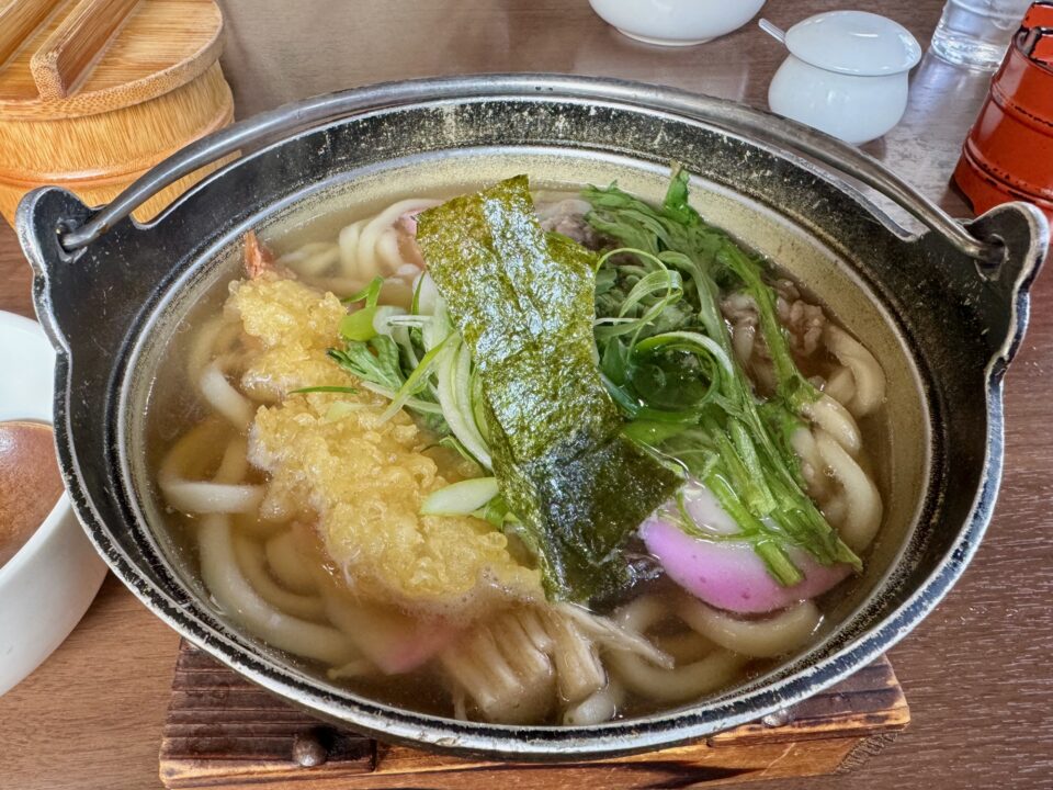 「元禄うどん 高城本店」鍋焼きうどん