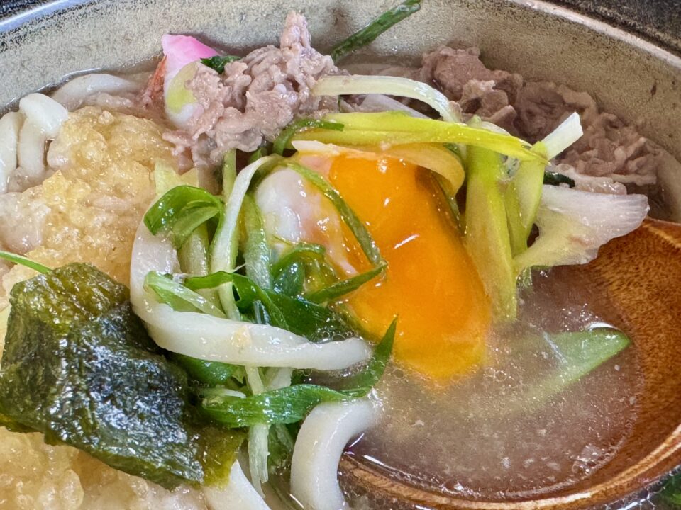 「元禄うどん 高城本店」鍋焼きうどん