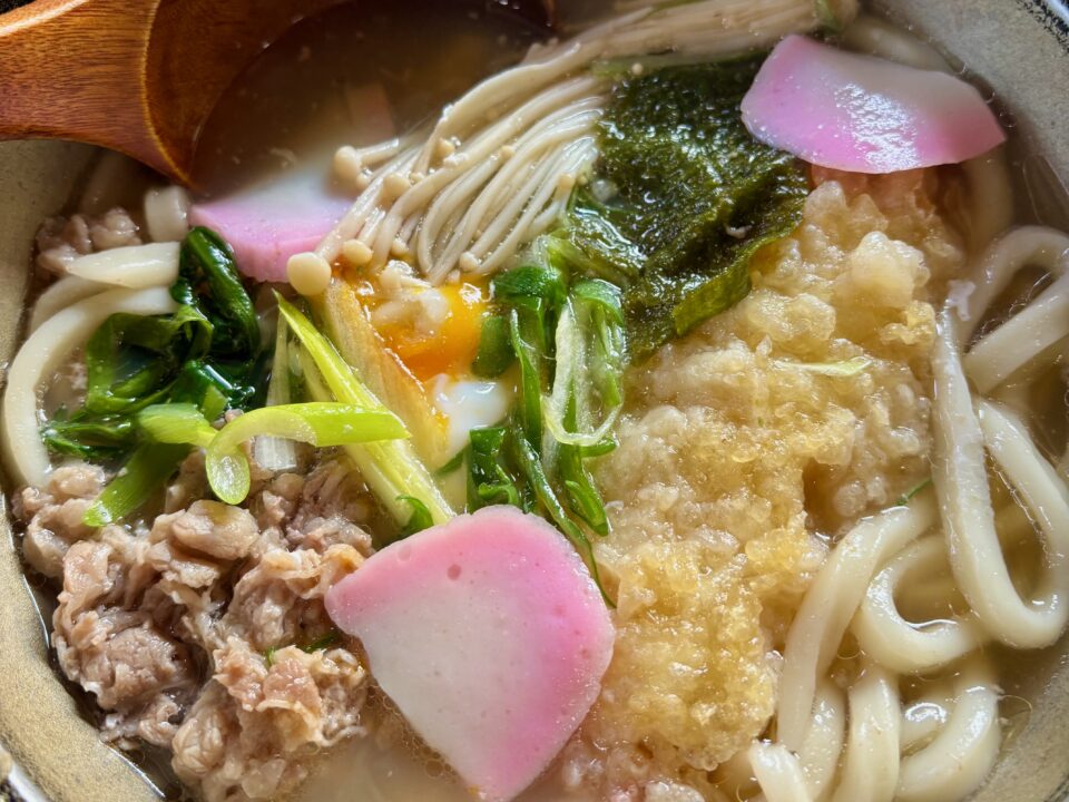 「元禄うどん 高城本店」鍋焼きうどん