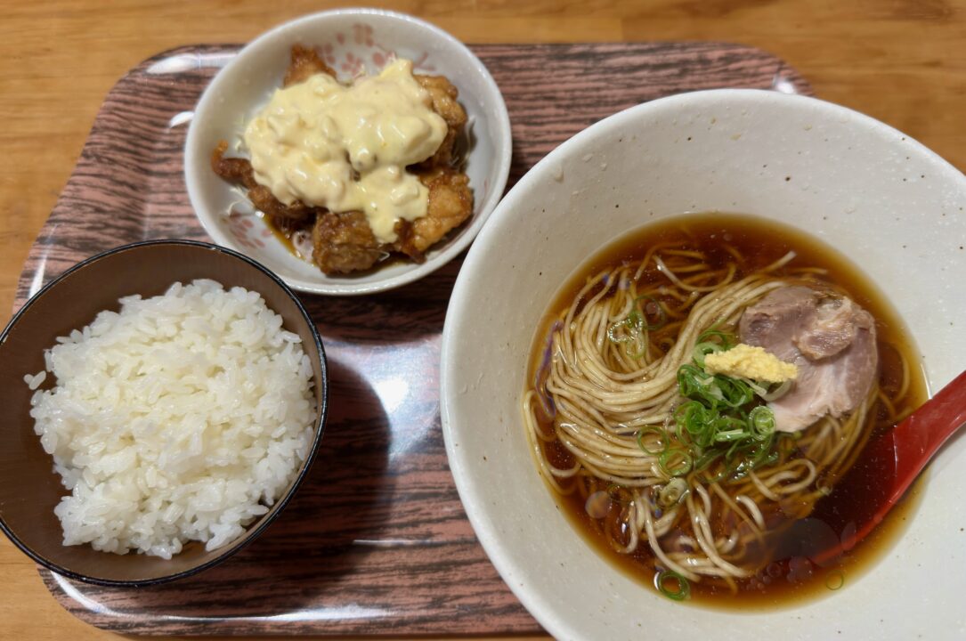 「麺や 華」冷やししょうゆラーメンセット