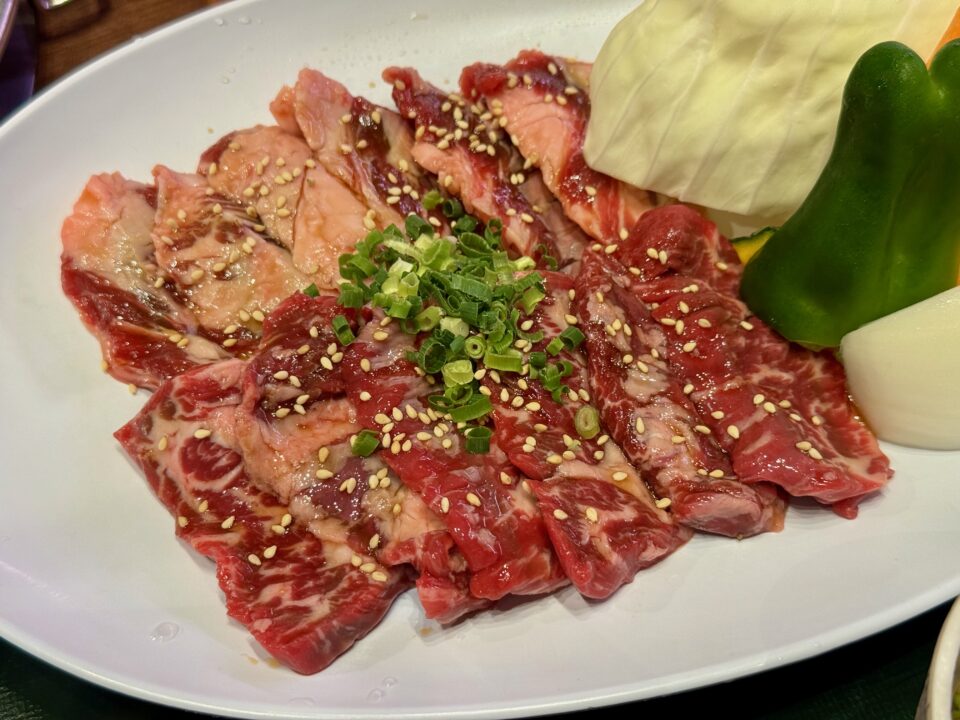 「韓国苑 わさだ店」カルビ&ハラミ焼肉定食