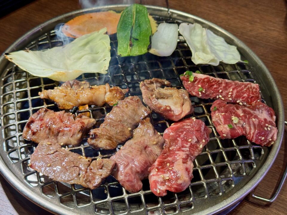「韓国苑 わさだ店」カルビ&ハラミ焼肉定食