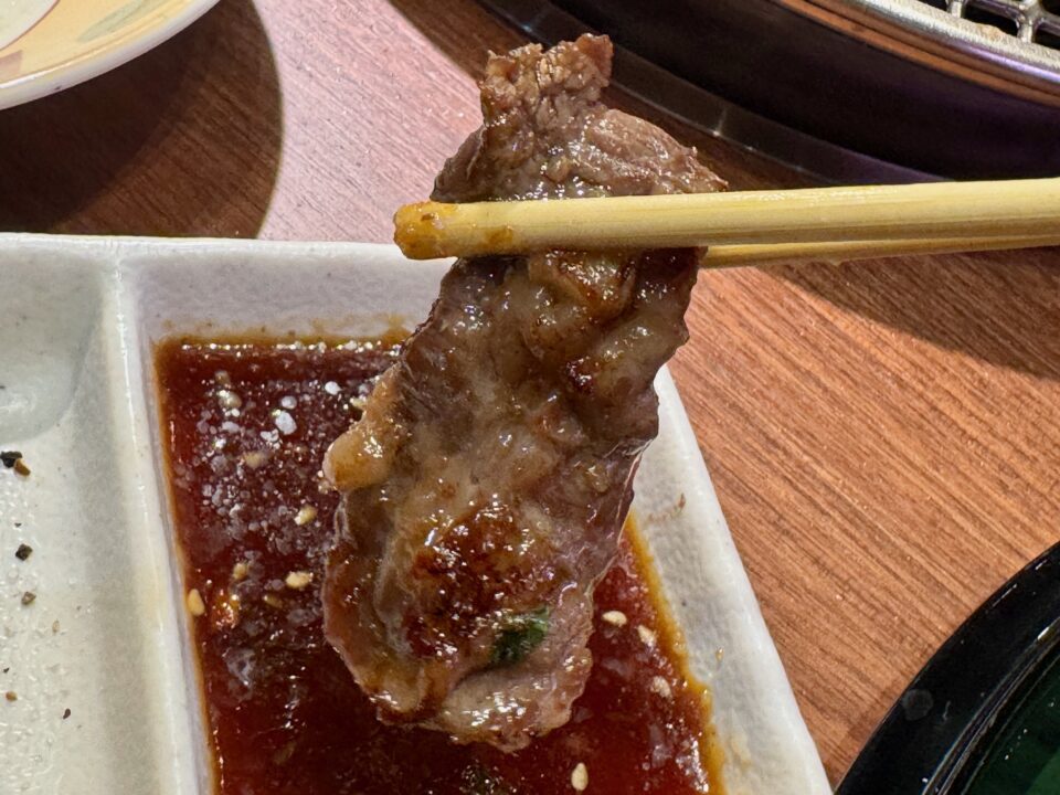 「韓国苑 わさだ店」カルビ&ハラミ焼肉定食