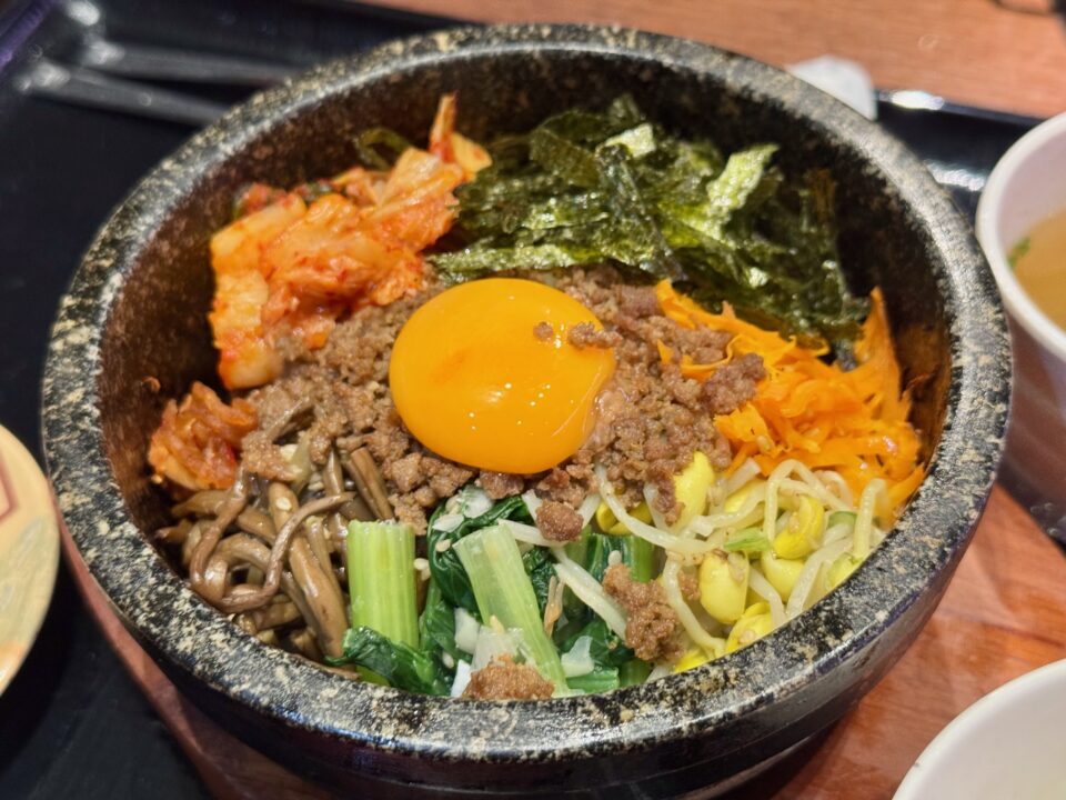 「韓国苑 わさだ店」石焼キムチビビンバ
