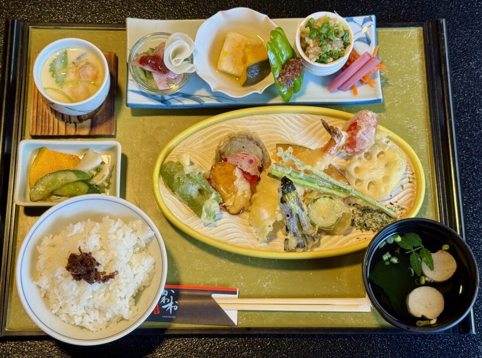 「古都の酒家 海鮮 かわ村」お好み御膳・天婦羅
