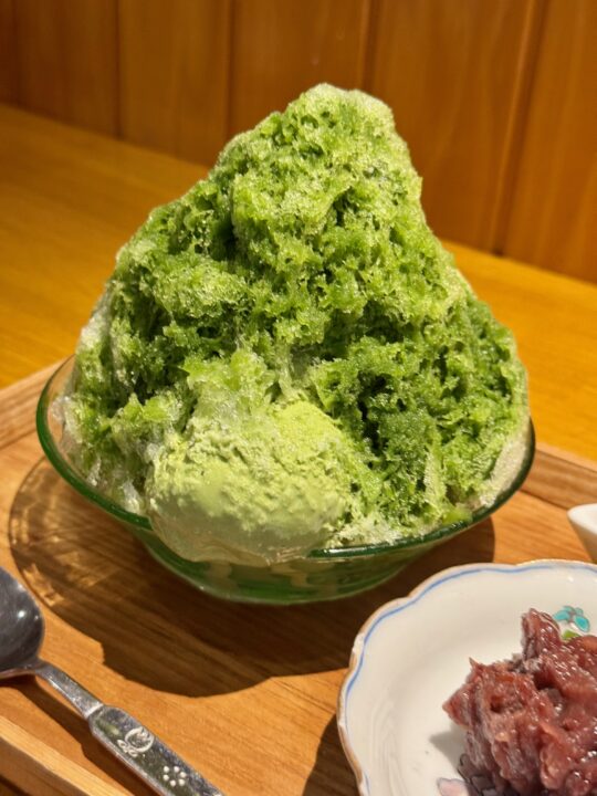 「和カフェ ひめのえん」宇治金時 自家製餡とわらび餅付(アイス付き)
