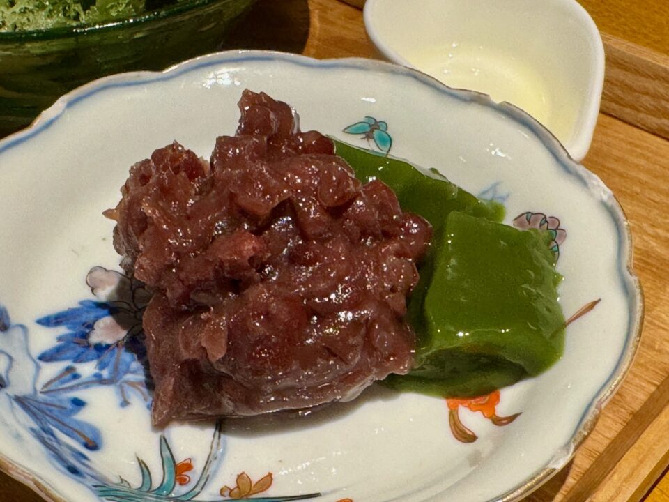 「和カフェ ひめのえん」宇治金時 自家製餡とわらび餅付(アイス付き)
