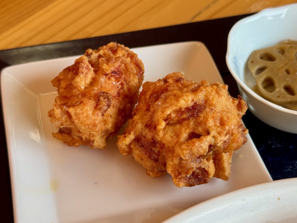 「お食事処 たきた」日替わりランチ（カレイの唐揚げ）