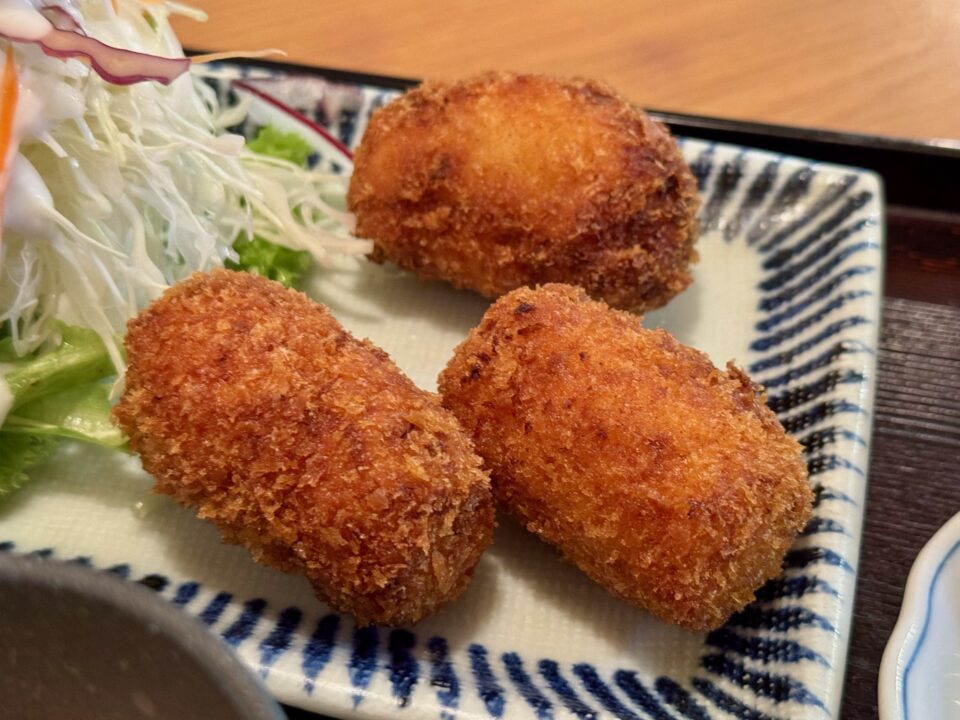 「食堂 南天」かにコロッケ定食