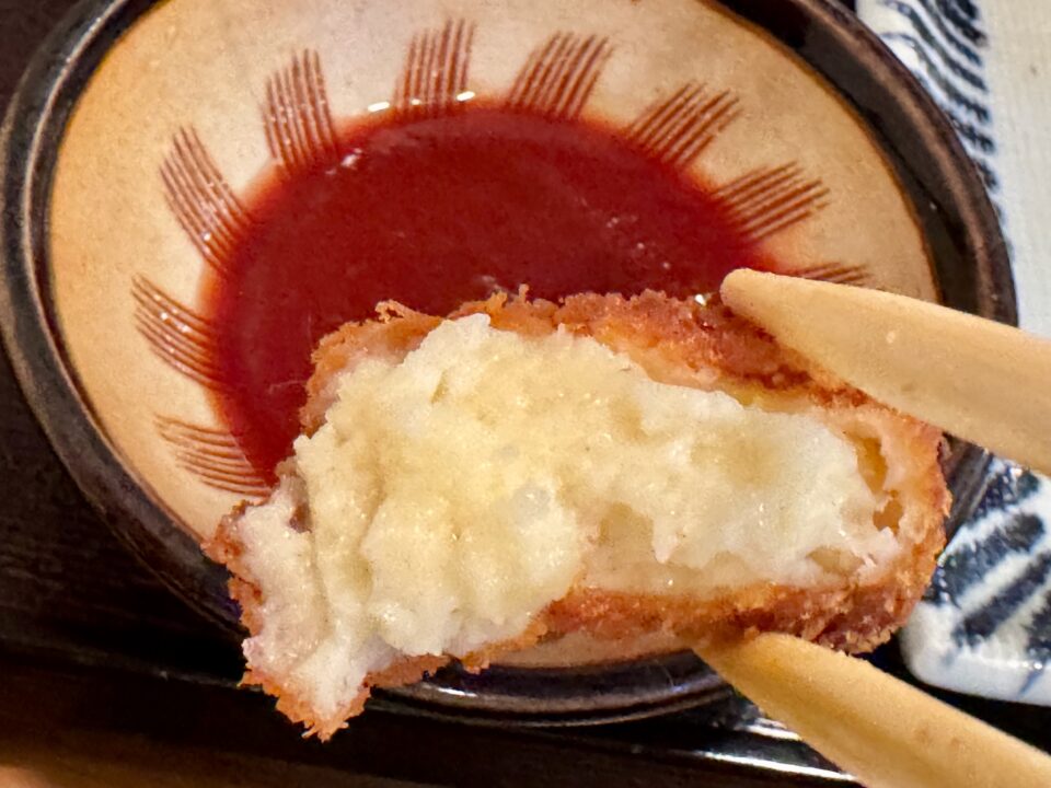 「食堂 南天」かにコロッケ定食