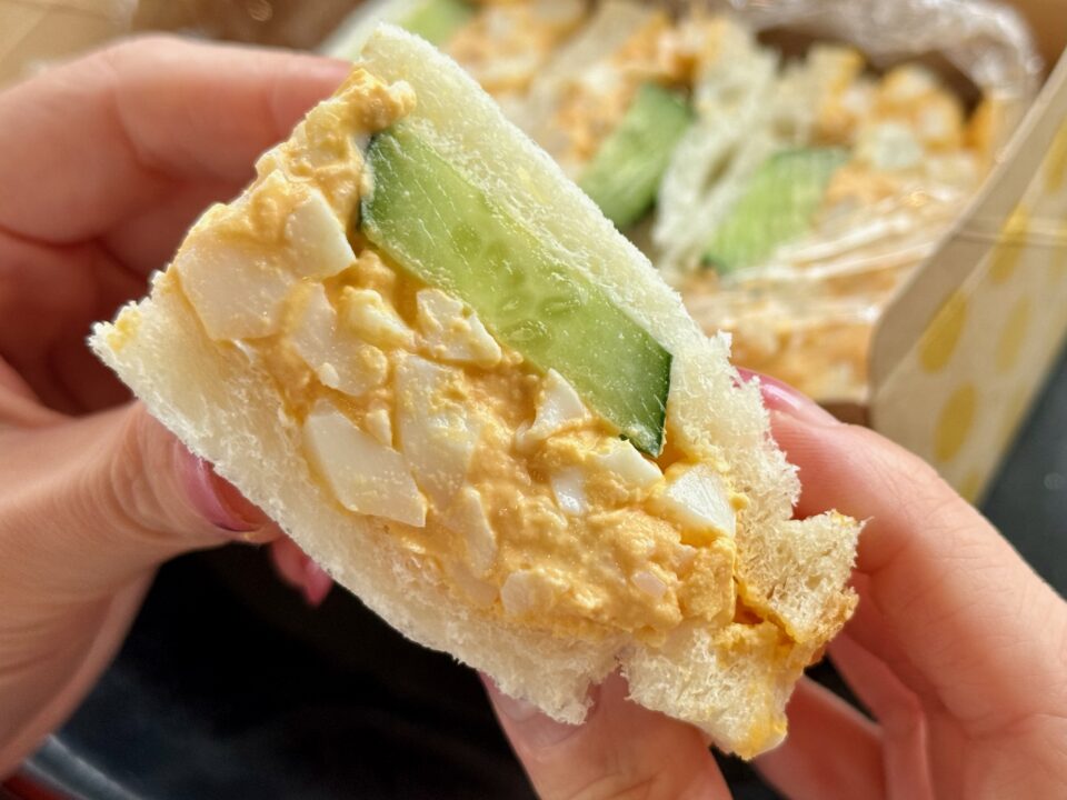 「岡本屋売店」地獄蒸したまごサンド・地獄蒸し塩たまご