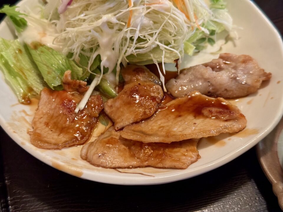「食堂 南天」しょうが焼き定食