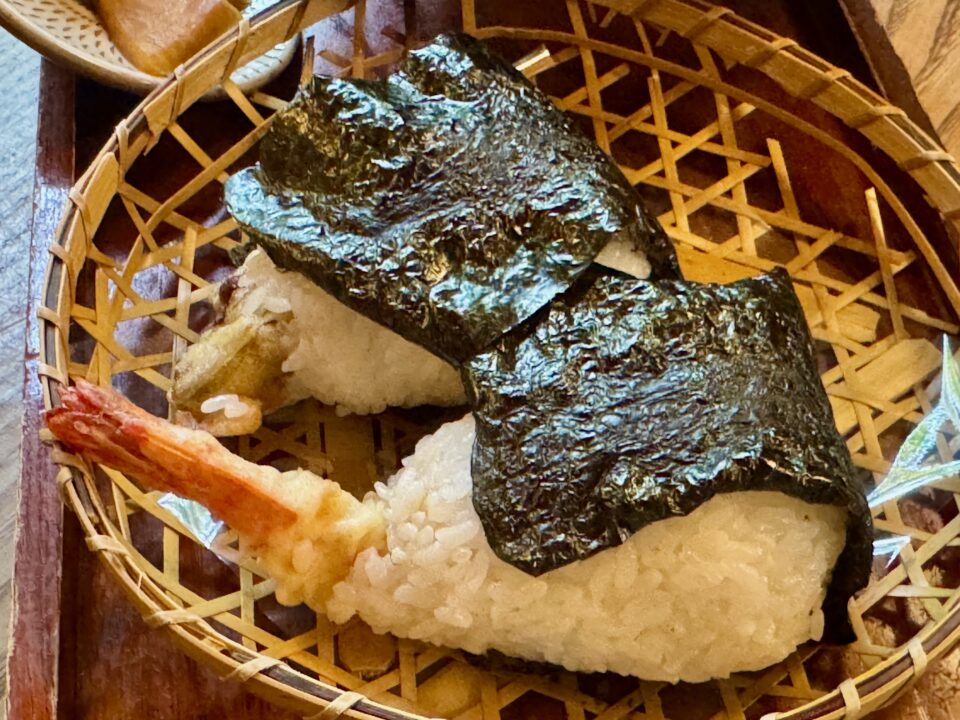 「甘味茶屋」天むすび