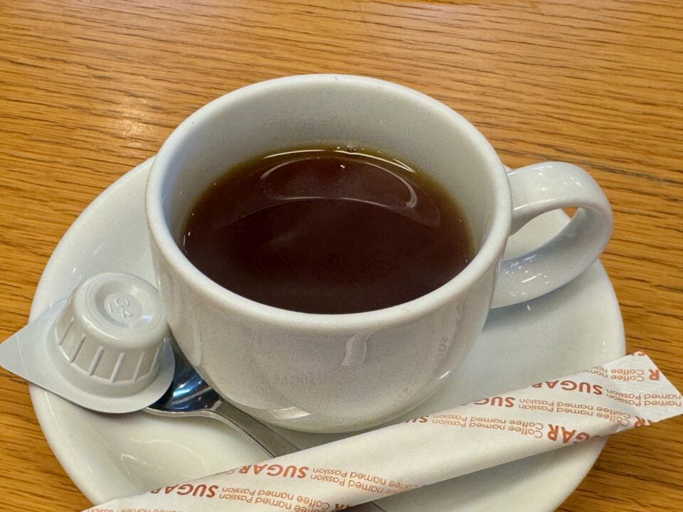 「不二かつ 大分店」コーヒー
