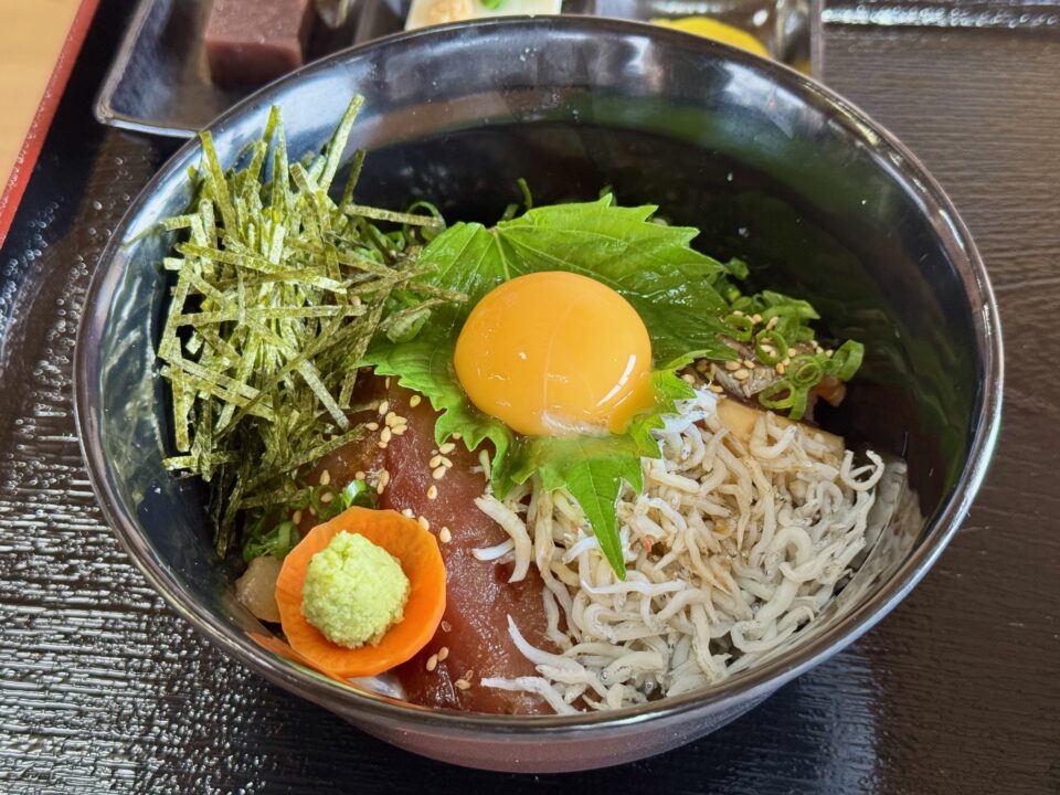 「かぐらちゃや」たけのこ食堂(
あつめし丼定食)