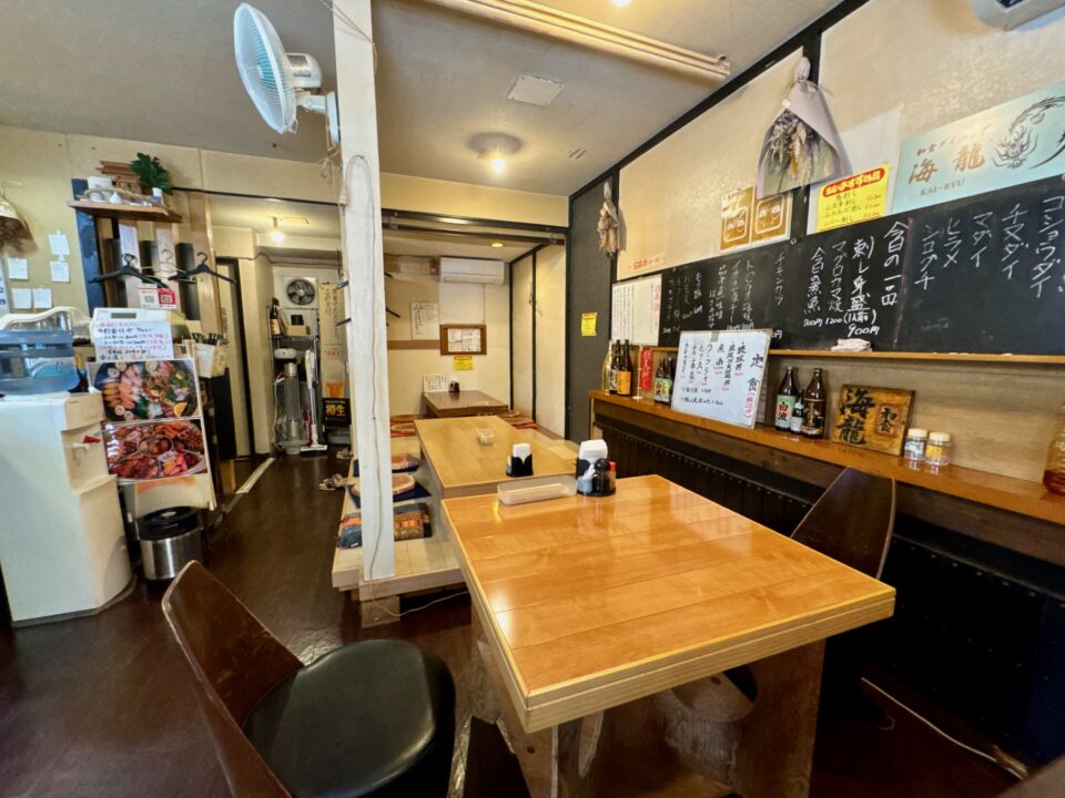 「和食ダイニング 海龍」店内