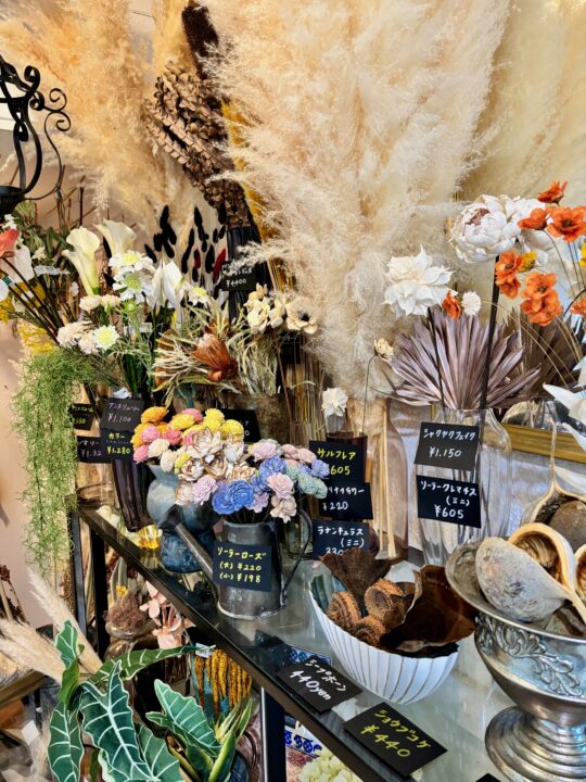 「秘境の花屋」店内