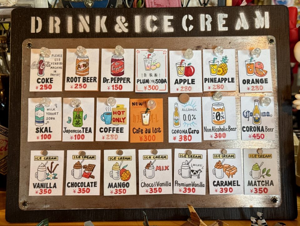 「サンダーバード イナドウバンカー」メニュー