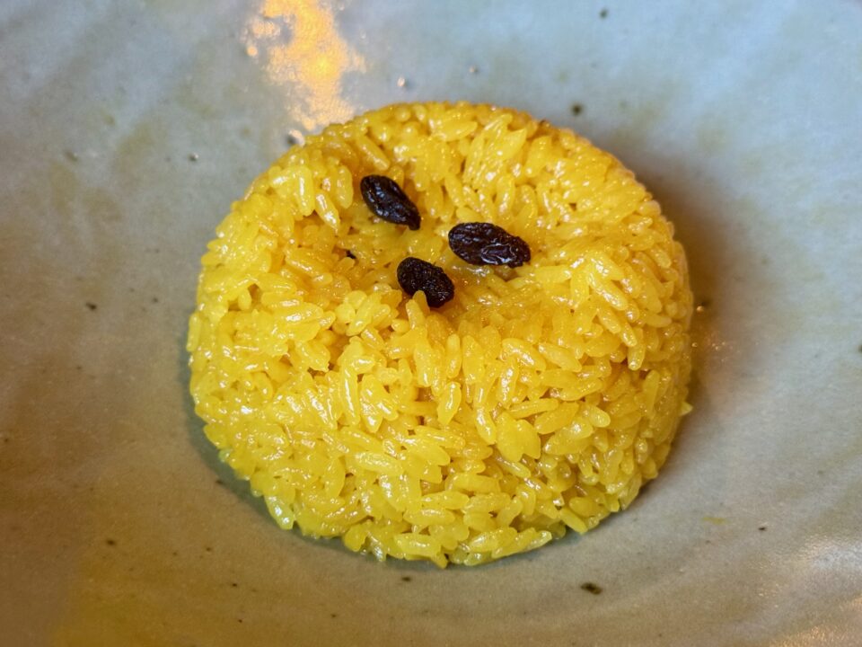 「ぽから」ぽからカレーセット・ターメリックライス