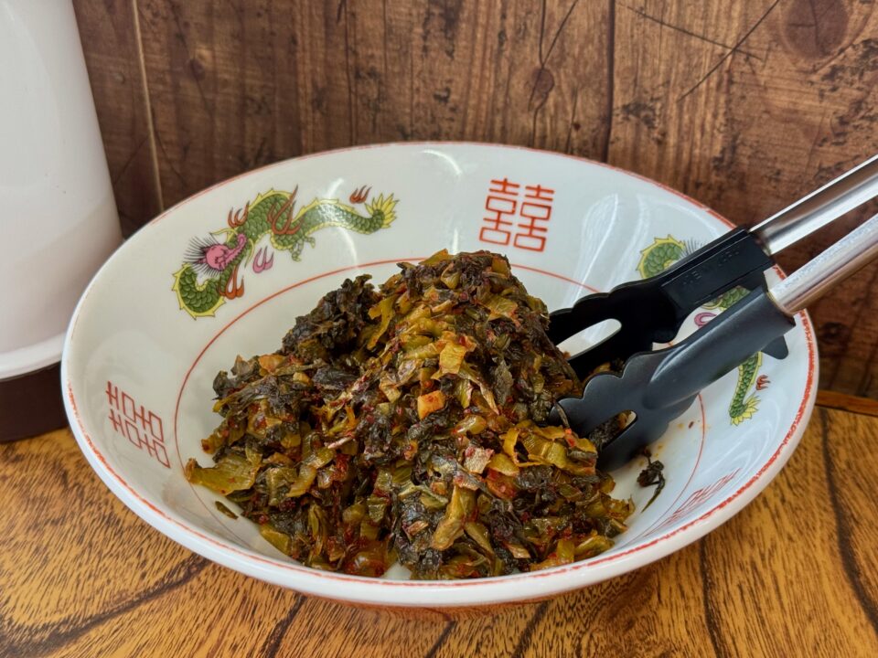 「一輝亭」辛子高菜