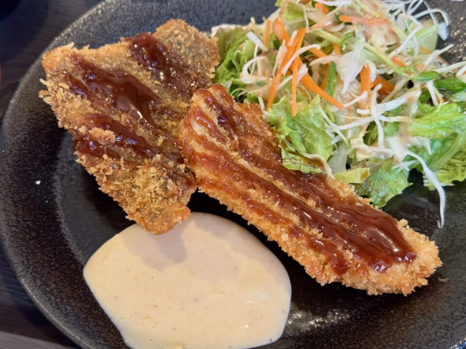 「和食ダイニング 海龍」魚フライ