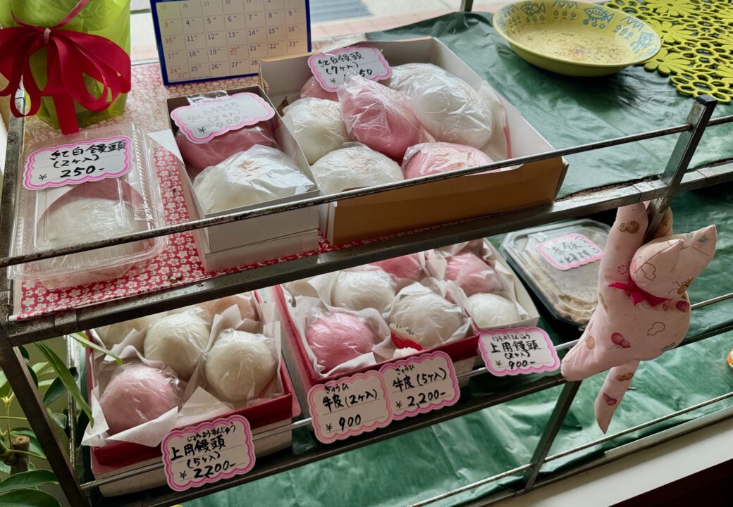 「松村万珠堂」紅白饅頭