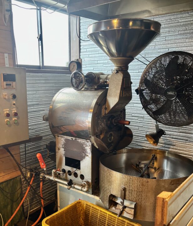 「喫茶 ウォーターバレー」コーヒー焙煎機
