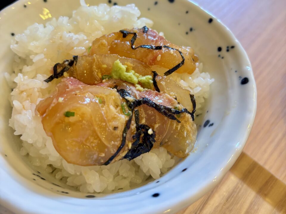 「お食事処 初和」鯛茶天ぷらセット