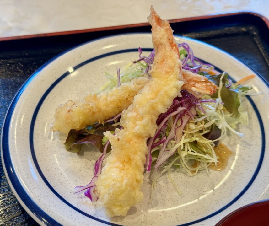 「レストラン鈴」海老天ぷら