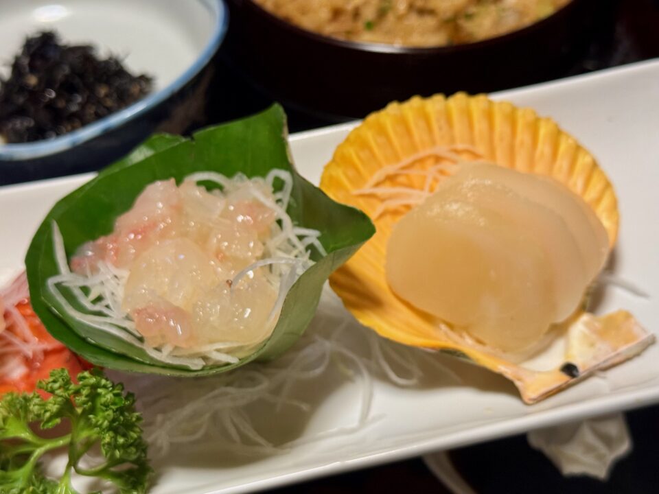 「御料理民宿 三休」お気軽伊勢海老御膳