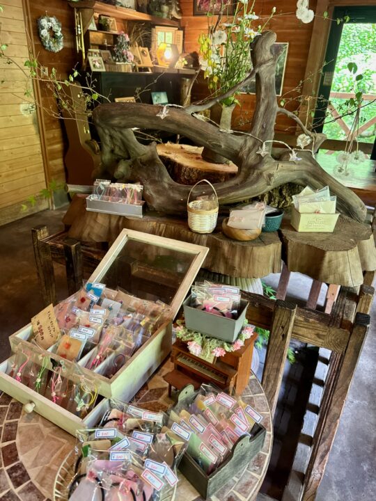 「くじゅう高原フラワーズヴァレー 喫茶 空」店内