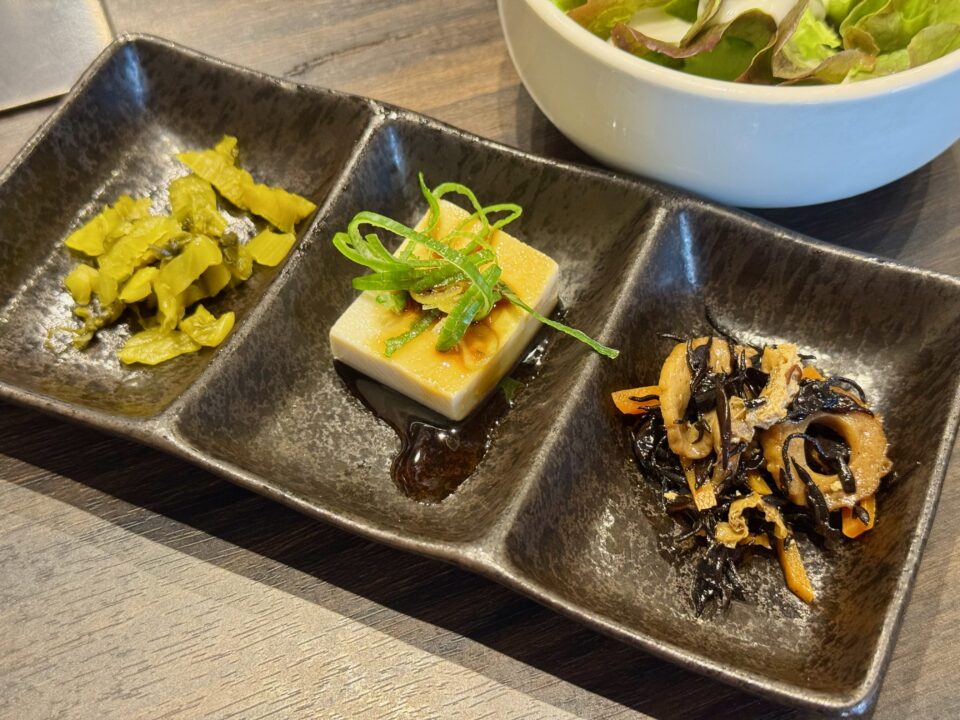 「炭火焼肉 樹」お通し