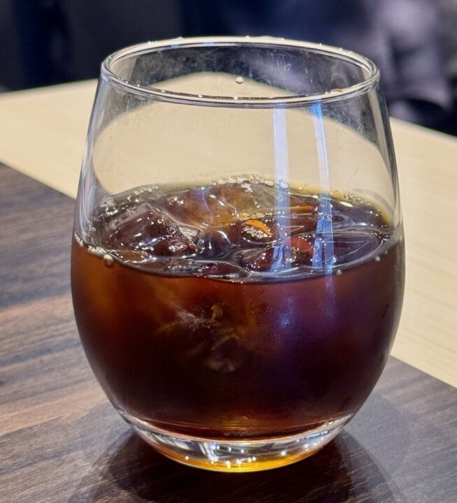 「炭火焼肉 樹」アイスコーヒー