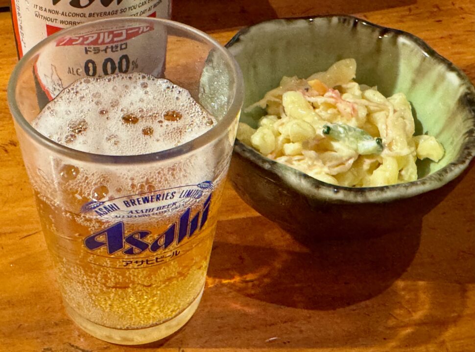 「とりやす」ノンアルコール＆お通し