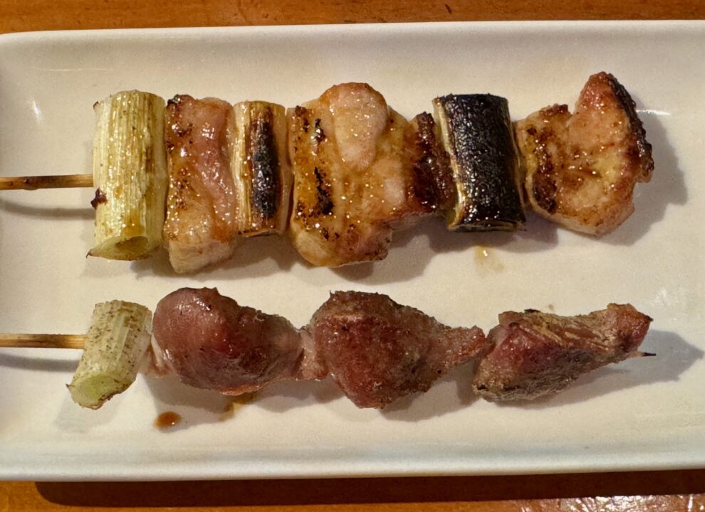 「とりやす」串焼き