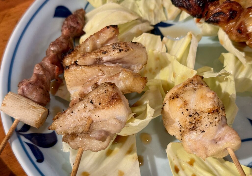 「とりやす」串焼き