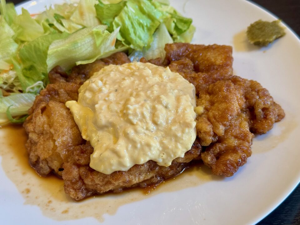 「上海園」チキン南蛮　ゆず胡椒風味