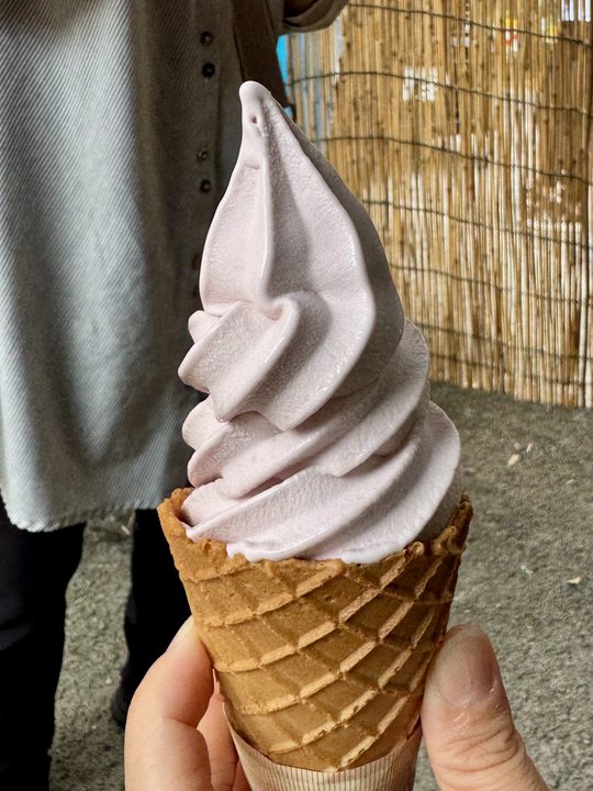 「王さまのぶどう」ソフトクリーム
