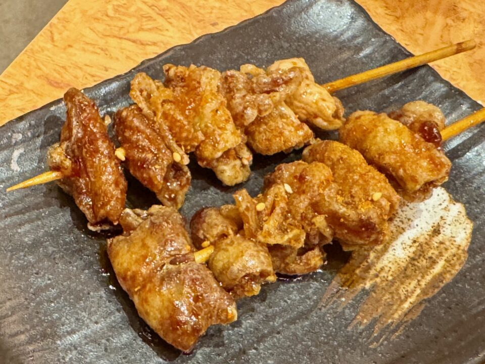 「銀だこハイボール酒場 大分中央町店」とり皮棒