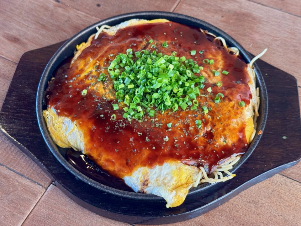「おこげ」おこげ焼き(大葉・イカ天・ネギ)