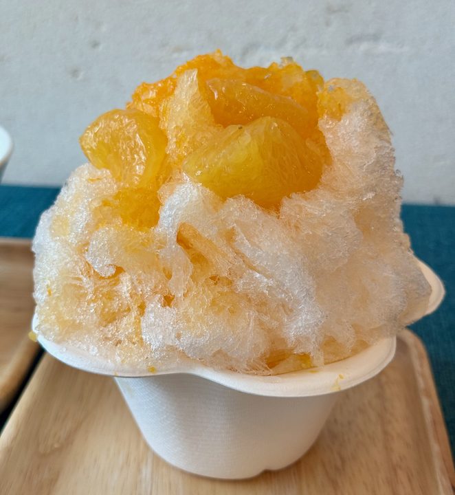 「菓子禅 高田屋」高田屋のふわふわかき氷・みかん