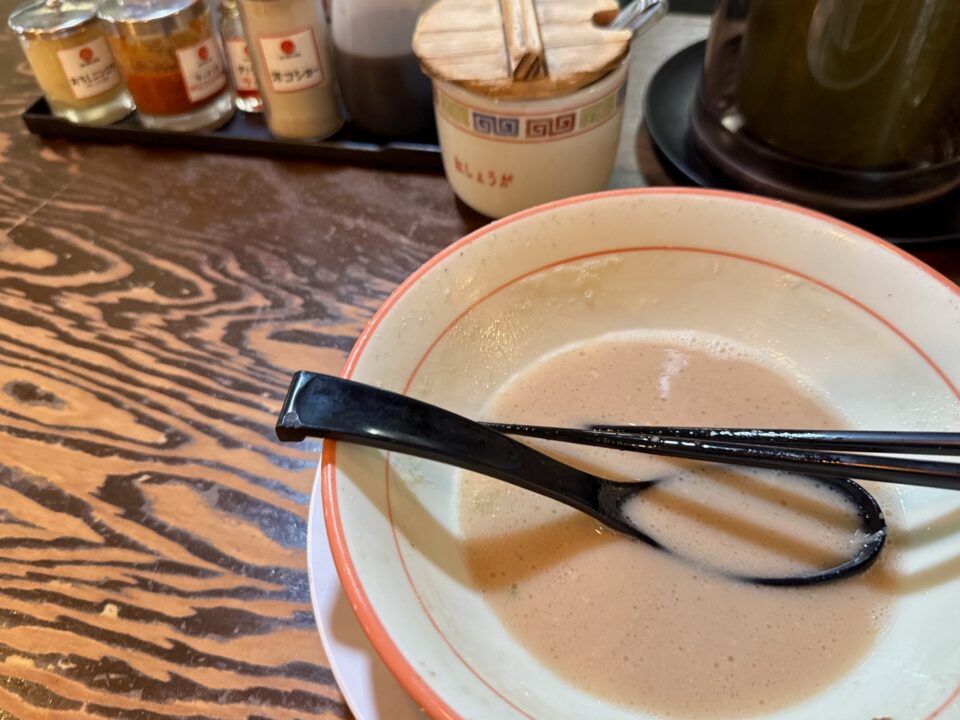 「大砲ラーメン 大分店」ラーメン